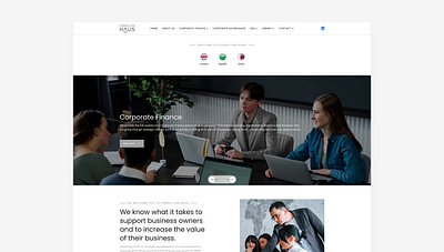 Haus Consulting Web branding company graphic design landing page ui uiux website