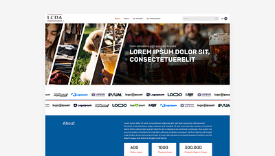 LCDA_Web_Ui branding company graphic design landing page ui uiux website