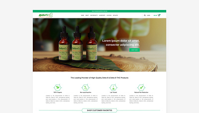 Natures Perfect Hemp branding company graphic design landing page ui uiux website