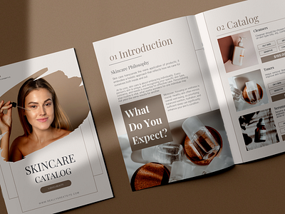 Brochure Design for Beauty Company 💄✨ brochure design flyer graphic design