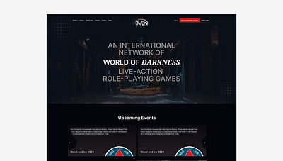 OWBN Web Ui branding company graphic design landing page ui uiux website