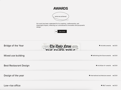 Awards ⸻ Interaction design animation branding design design trends graphic design interaction design interface design landing page layout design motion graphics typography ui website