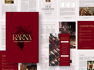 E-Book Design for Wine Company 🍷📖 branding design graphic design logo typography