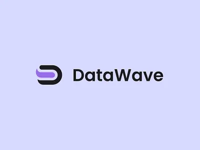 DataWave - Logotype branding concept design graphic design logo ui
