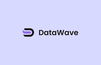 DataWave - Logotype branding concept design graphic design logo ui