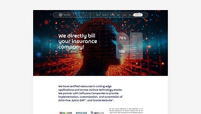 Quantu_Merpsolutions branding company graphic design landing page ui uiux website