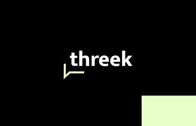 Threek - Logotype branding concept design graphic design illustration logo