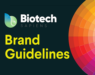 Brandbook for Biotechsp brand guideline branding visual identity