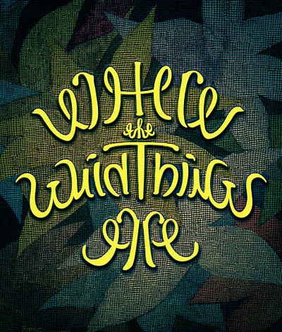 Where the Wild Things Are - Mirror Ambigram ambigram art book children cover design graphic design illustration lettering motion graphics