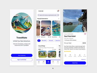 TravelMate case study design process interaction micro interaction minimalist persona travelapp uidesign uxdesign