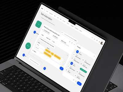 CRM - Task Automation SaaS admin ai app app design automation crm dashboard design interface product product design saas service software task ui ux web web app