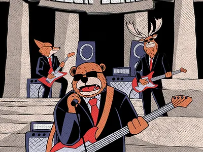 Lost In The Zoo - Kebun Suara animation graphic design ilustration single artwork