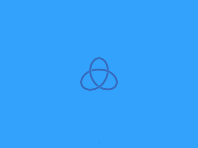 Qnot* / Logo. 3d ai blue brand branding clean cycle design icon illustration infinity knot logo loop mark minimal saas symbol ui web