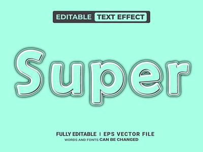 3D Super Text Effect pixel