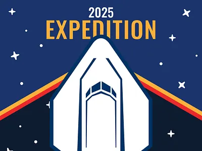 Expedition 2025 Graphic Design 3d branding colour design galaxy graphic design illustration logo nasa rocket space space expedition graphic design spaceship spacex stars typography ui user experience vector