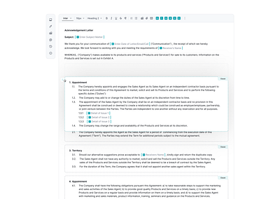 Contract Editor - Drag or Change Position UI contract contract editor design ui ui design ux ux design