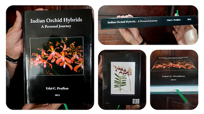 Indian Orchid Hybrids: A Personal Journey Book Design book cover design book design cover design orchid book design