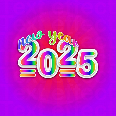 Happy New Year 2025 business creative graphic design happy new year new new year