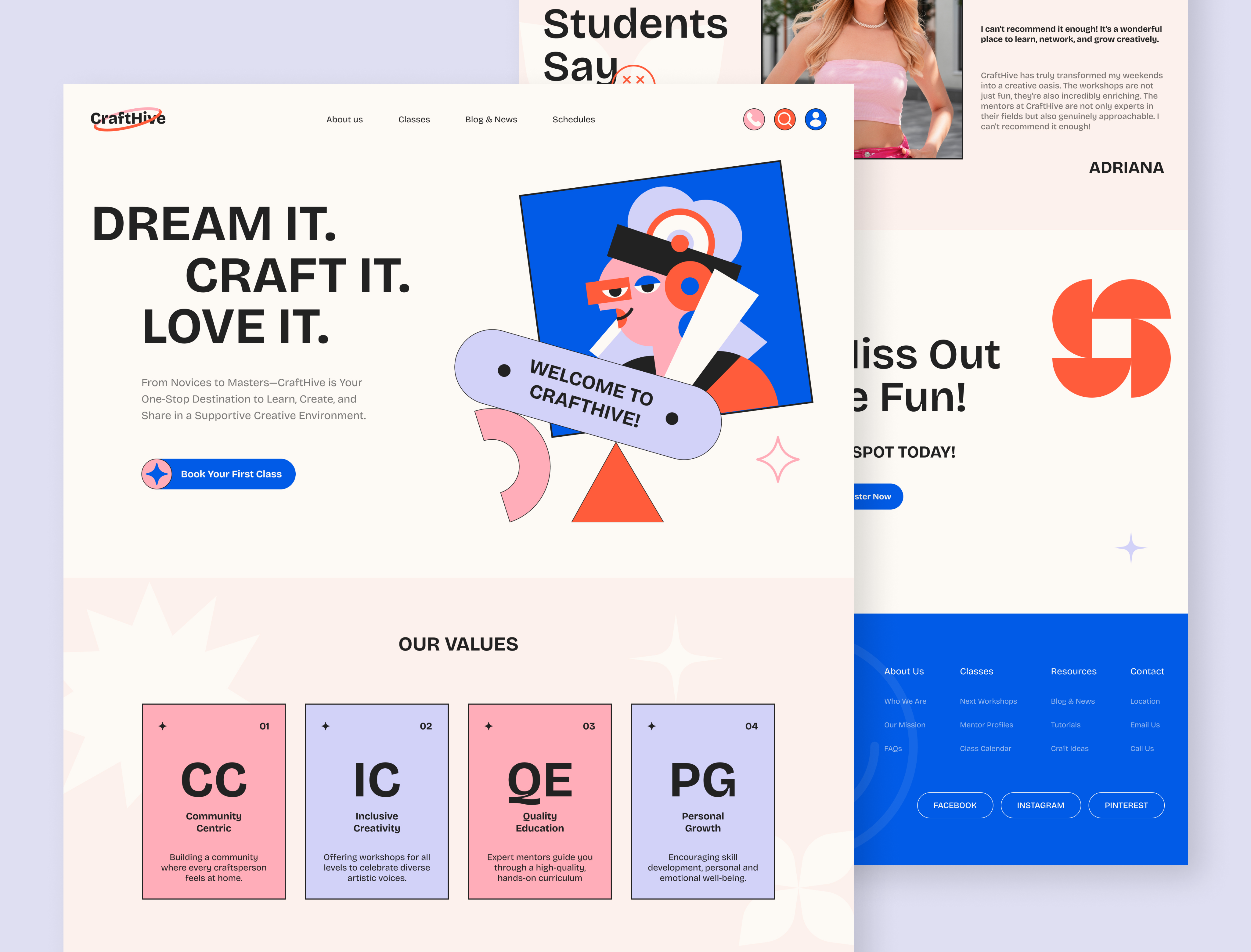 Example of Framer Website Development