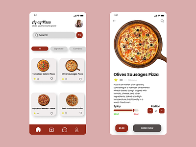 Pizza Delivery graphic design pizza delivery ui