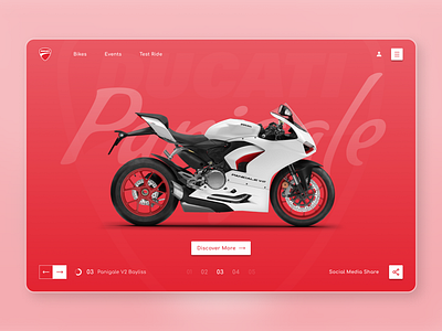 Bike Landing Page UI Concept car web banner ui design uiux uiux design web app web banner web design