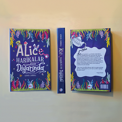 Illustrative Typography Book Design: Alice in Wonderland alice aliceinwondelrand book book design booklet booklet design branding character design cover cover design design graphic design illustration illustrative typography logo logo design ui ux vector wonderland