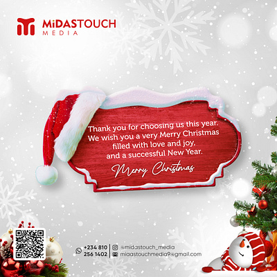 Merry Christmas branding flyer graphic design social media