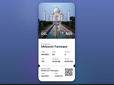 Daily UI Day 24- Boarding Pass ✈️️ boarding pass colourpallate dailyui design figma logo typography ui vector