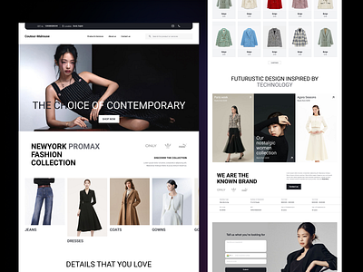 B2B Ecommerce Clothing Catalog Page design fashion ui uiux web website website design