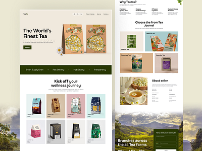 B2B Ecommerce FMCG-Tea Catalog Page design ui uiux web website website design