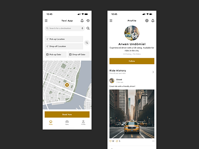 Taxi app concept design app mobile taxi ui ux