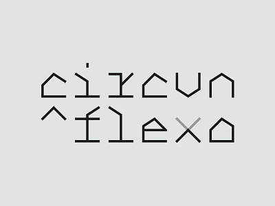 circunflexo logo architecture lettering logo logomark