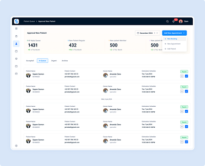 SaaS Medical CRM Dashboard UX/UI Design b2b saas web app uxui design crm crm dashboard crm dashboard uxui design figma healthcare crm uxui design healthcare design healthtech saas uxui design medical dashboard product design saas saas app redesign saas crm dashboard uxui design saas design saas healthcare design saas healthtech design saas uxui uxui