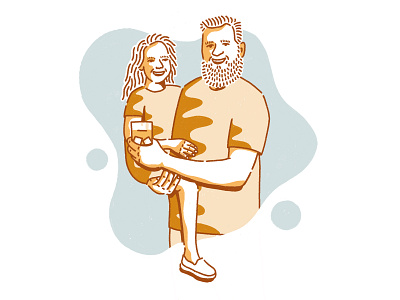 James Martin - father's day daughter father fathers day illustration whisky