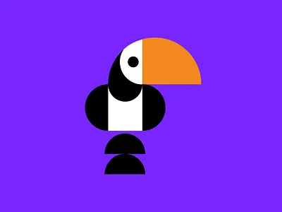 The Toucan bird bold branding design icon icon design illustration logo design mark smith marko smitran minimal modern simple smi smidesign symbol toucan visual identity