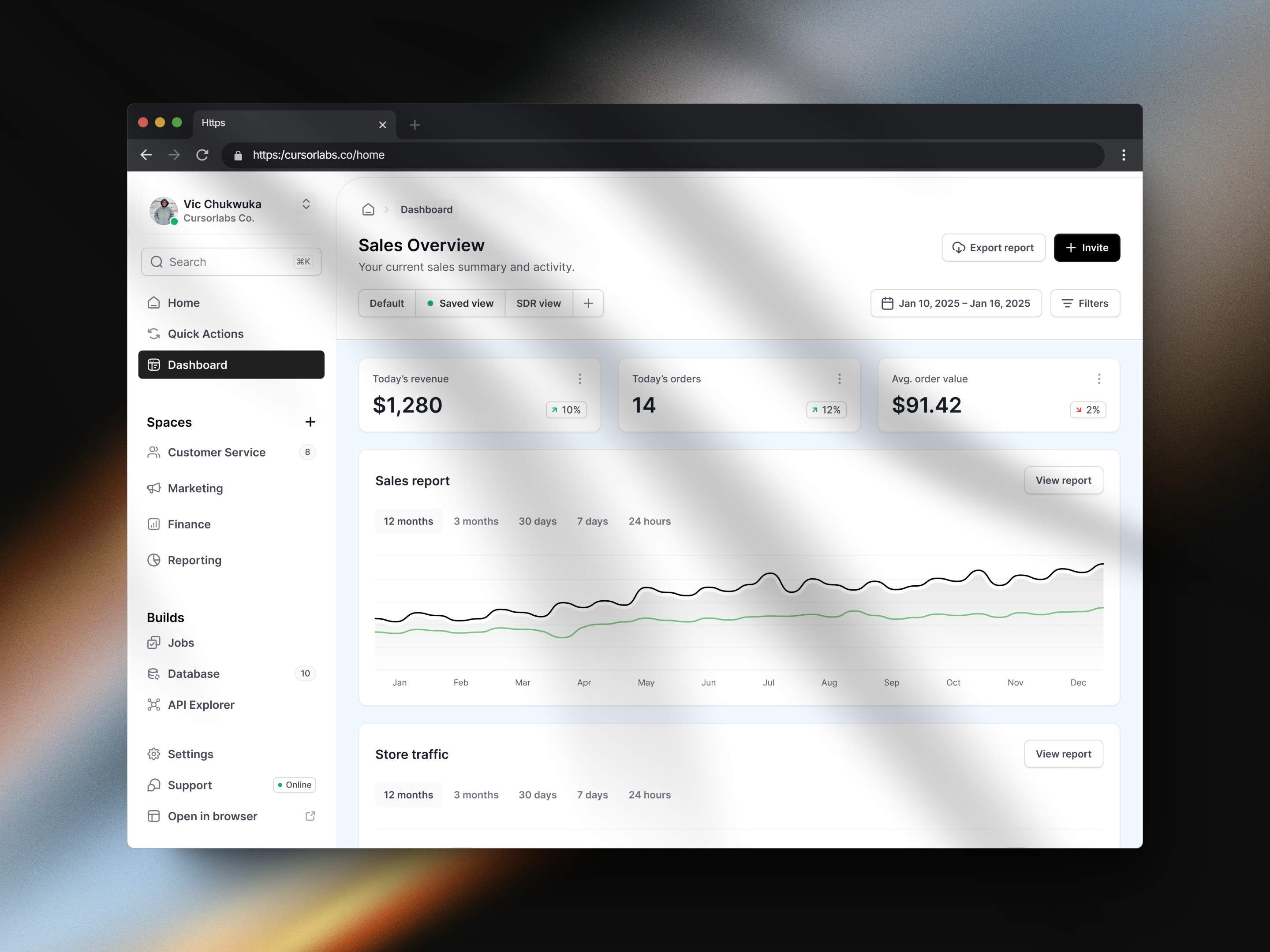 SaaS Dashboard design for Cursorlabs b2b dashboard design design process product design saas ui ux web app