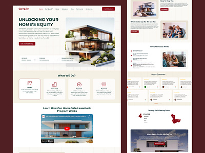 Unlocking Home Equity – Skyland Landing Page agency ai building business developer furniture home house landingpage property sales ui ux web website