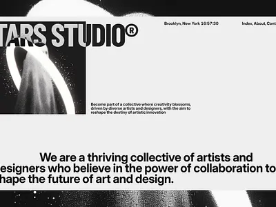 Tars Studio—Typographic Layout Concept bold design clean design creative studio design designer portfolio experimental design framer layout design minimal design minimalist design typographic design ui