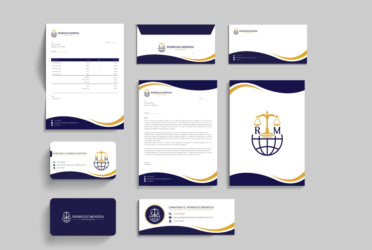 Example of Stationary Branding Design