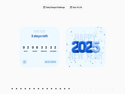 ⏳ Countdown Widget for iOS | Daily Design Challenge countdown design challenge design concept holidays new year ui ux widget