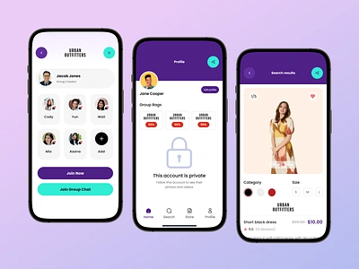 Ecommerce App 05 app uiux classified app clean app clothing app discount app ecommerce app ecommerce app profile figma design group shopping app hybrid app minimal app product details screen product selling app design profile page ui design uiroll