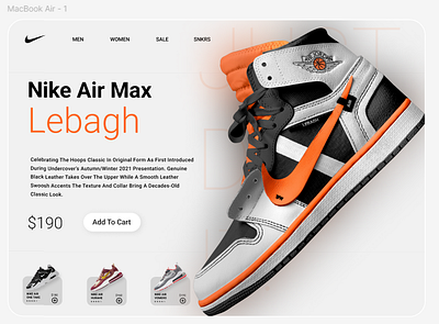 Nike Shoes design ui