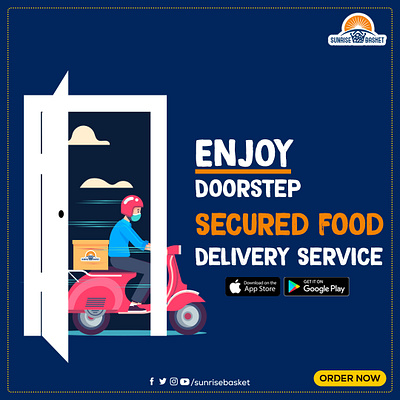 Enjoy Doorstep Secured Food Delivery Service with Sunrise Basket brandengagement