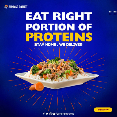 Eat Right Portion of Proteins with Sunrise Basket ordernow