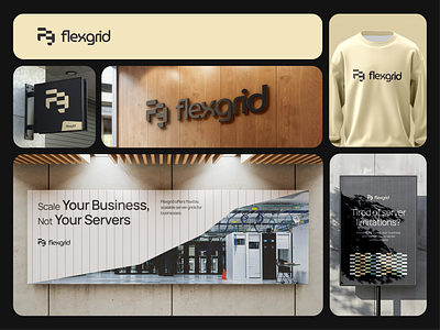 Flexgrid: Designing a Brand of Scalable Innovation branding graphic design logo