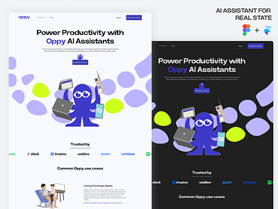 AI Assistant - Figma +Framer design platform ui ux uxui web website