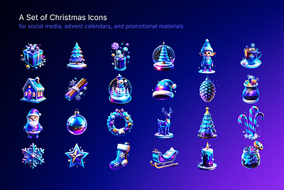 Christmas Icons graphic design