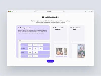 How It Works - Section animation design ill illustration minimal saas section ui ui design website white