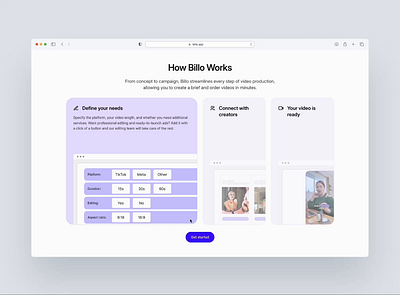 How It Works - Section animation design ill illustration minimal saas section ui ui design website white