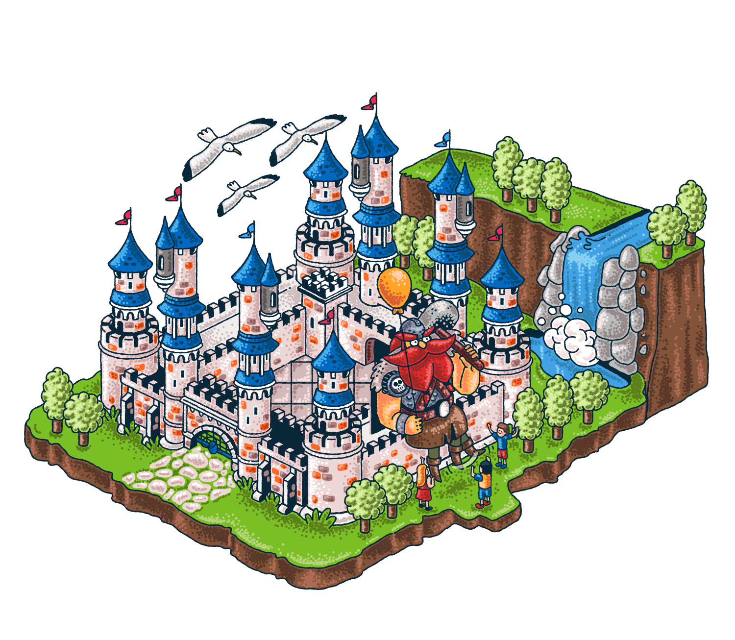 Example of Vector Map Illustrations